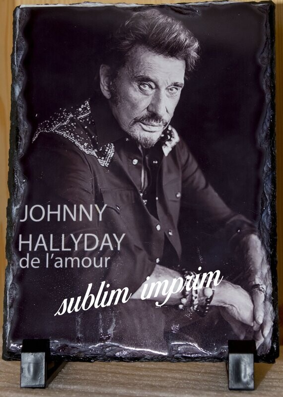 très élégante Ardoise  johnny Hallyday