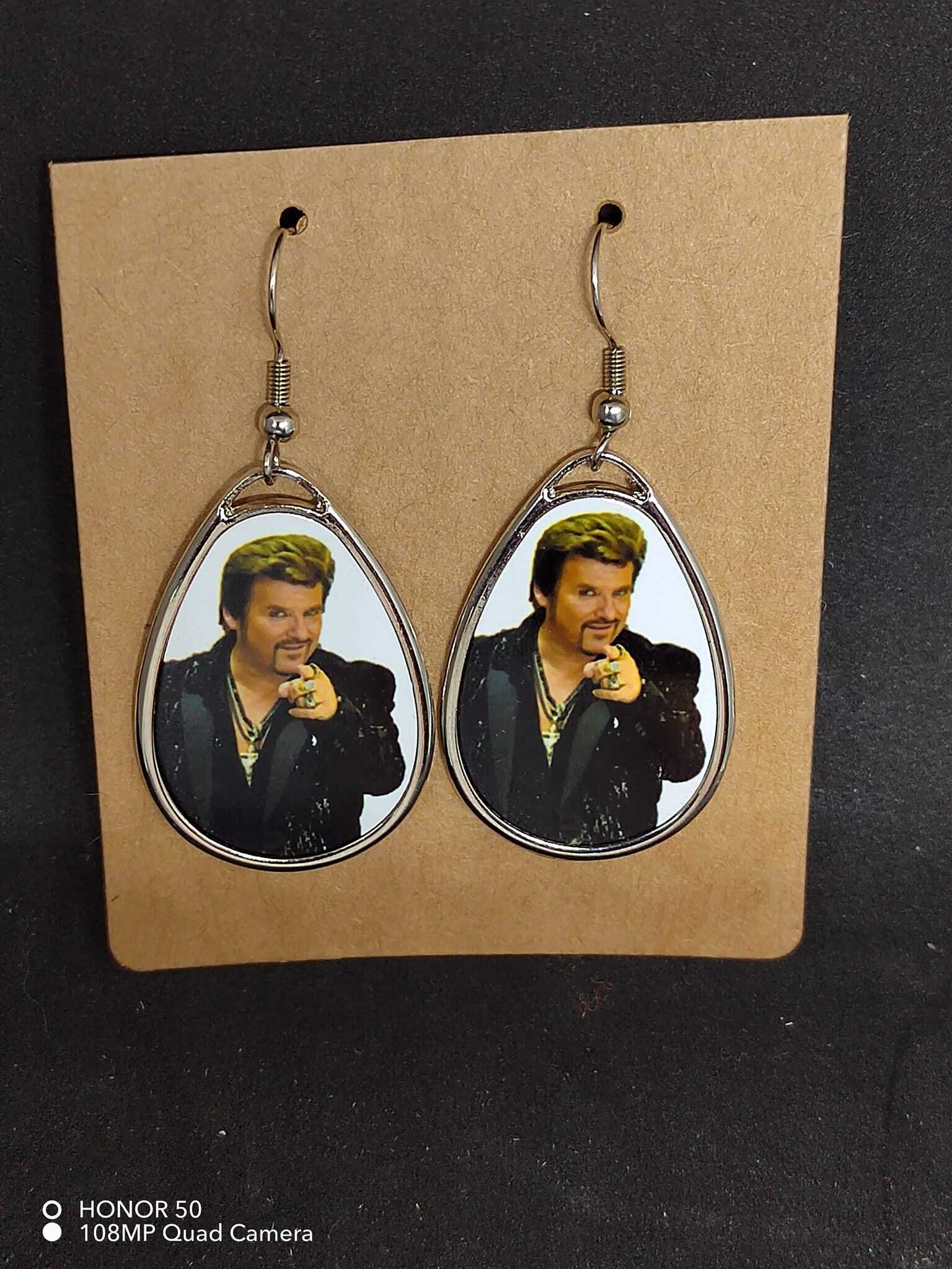 Boucles d'oreilles crochets gouttes d'eau johnnyfranck