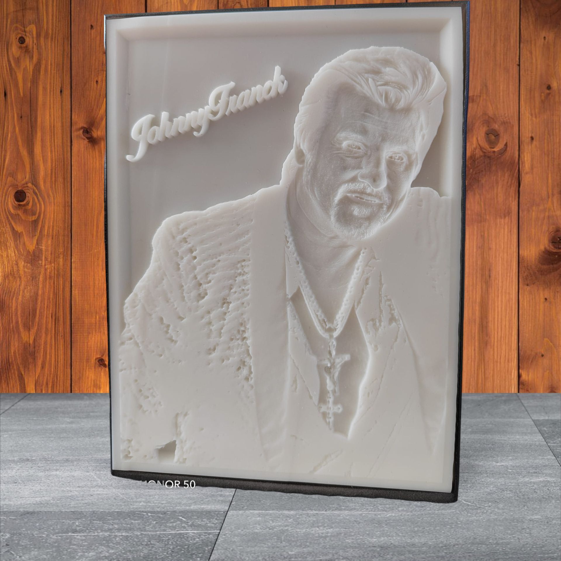 LAMPE LITHOPHANE a l'effigie de johnnyfranck