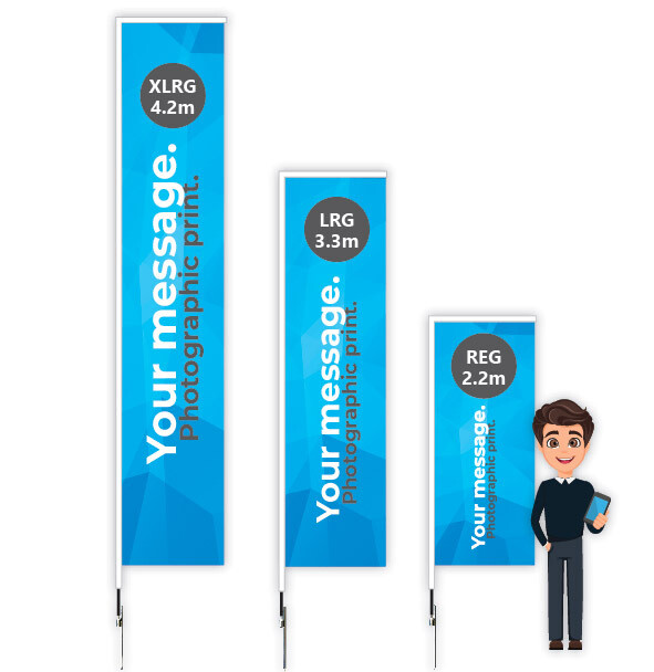 Rectangle AdFlag Kit- Discount Pack. Rectangle AdFlag Kit- Discount Pack.