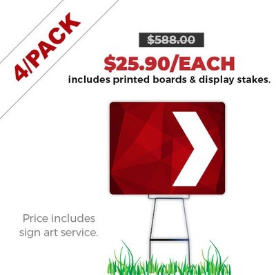 Point Signs 4/PACK - Promo prices end AUG 31. Point Signs 4/PACK - Promo prices end AUG 31.