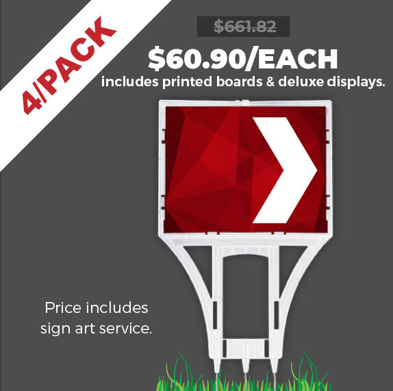Deluxe Point Signs 4/PACK - Promo prices end FEB 28. Deluxe Point Signs 4/PACK - Promo prices end FEB 28.