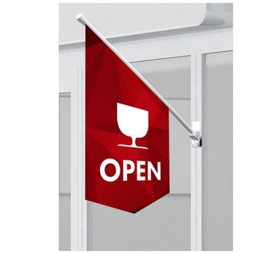 Shop/Office Front Sign Flags