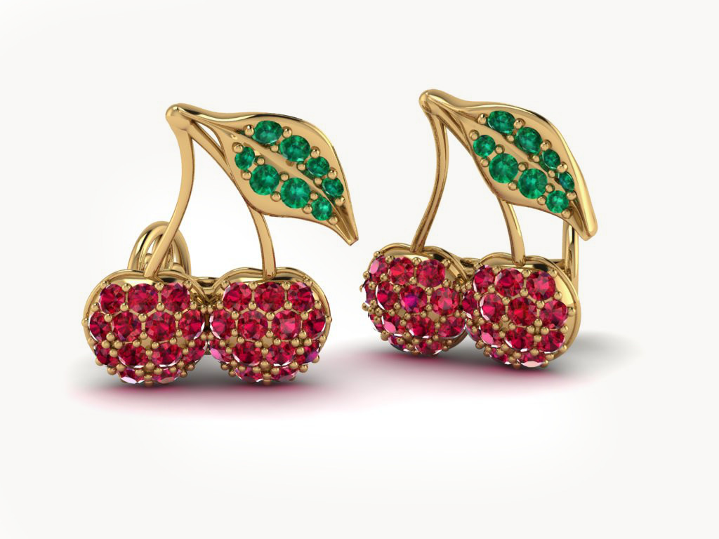 Cherry Fruit Cufflinks