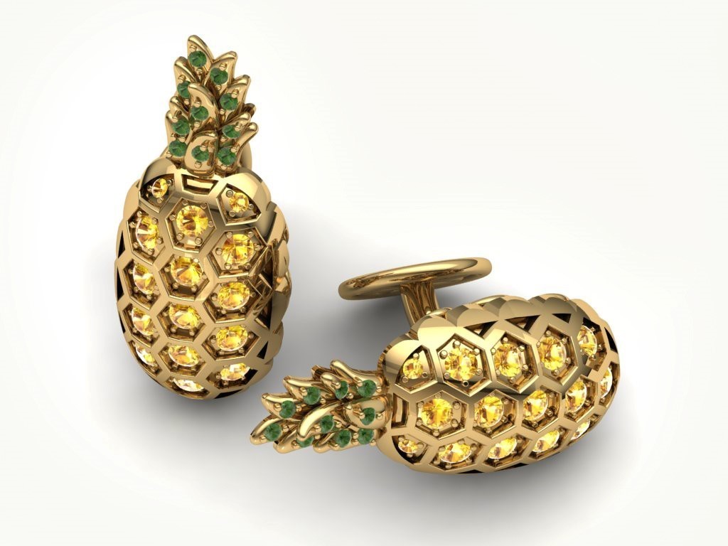 Pineapple Cufflinks