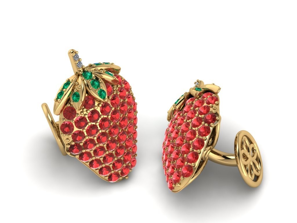 Strawberry Cufflinks
