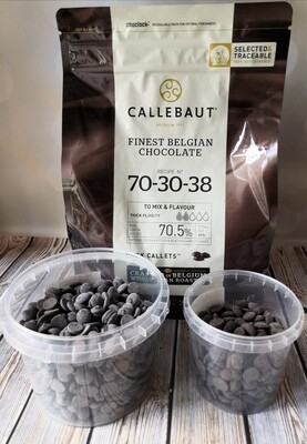 Шоколад Callebaut Горький 70,5% (Пакет 2,5кг)