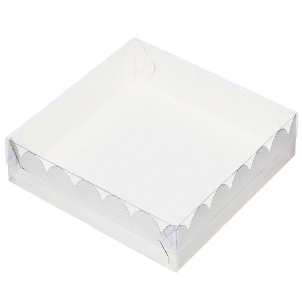 Коробка для печенья и пряников 120*120*35 мм (белая)