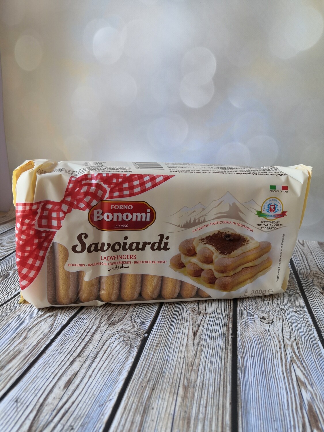 Печенье сахарное Савоярди,  упаковка 400гр, Италия