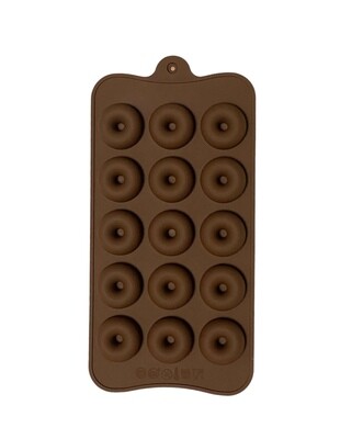 Форма для шоколада Пончик мини 15в1, силикон 20,5*10,5см (Китай)