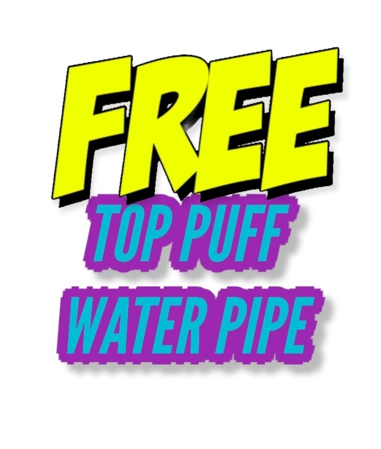 Free top puff water pipe