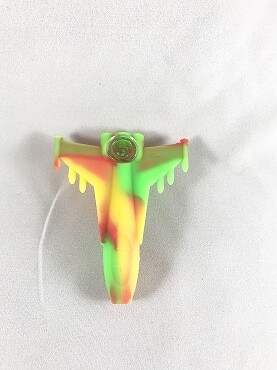 Silicone mini fighter jet hand pipe