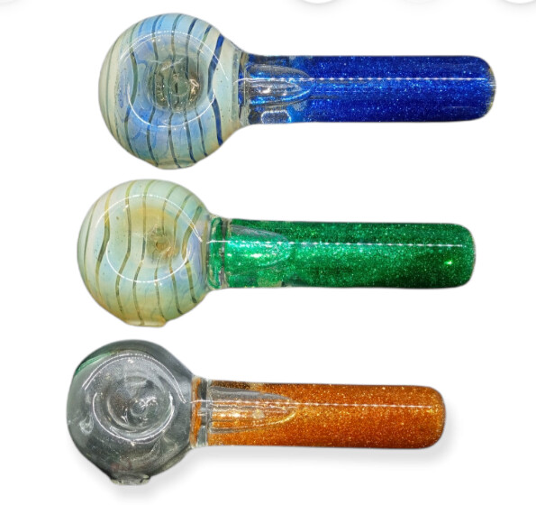 Glitter Freezable Hand Pipe