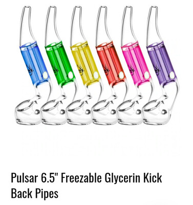 Pulsar 6.5" Freezable Glycerin Kick Back Pipes
