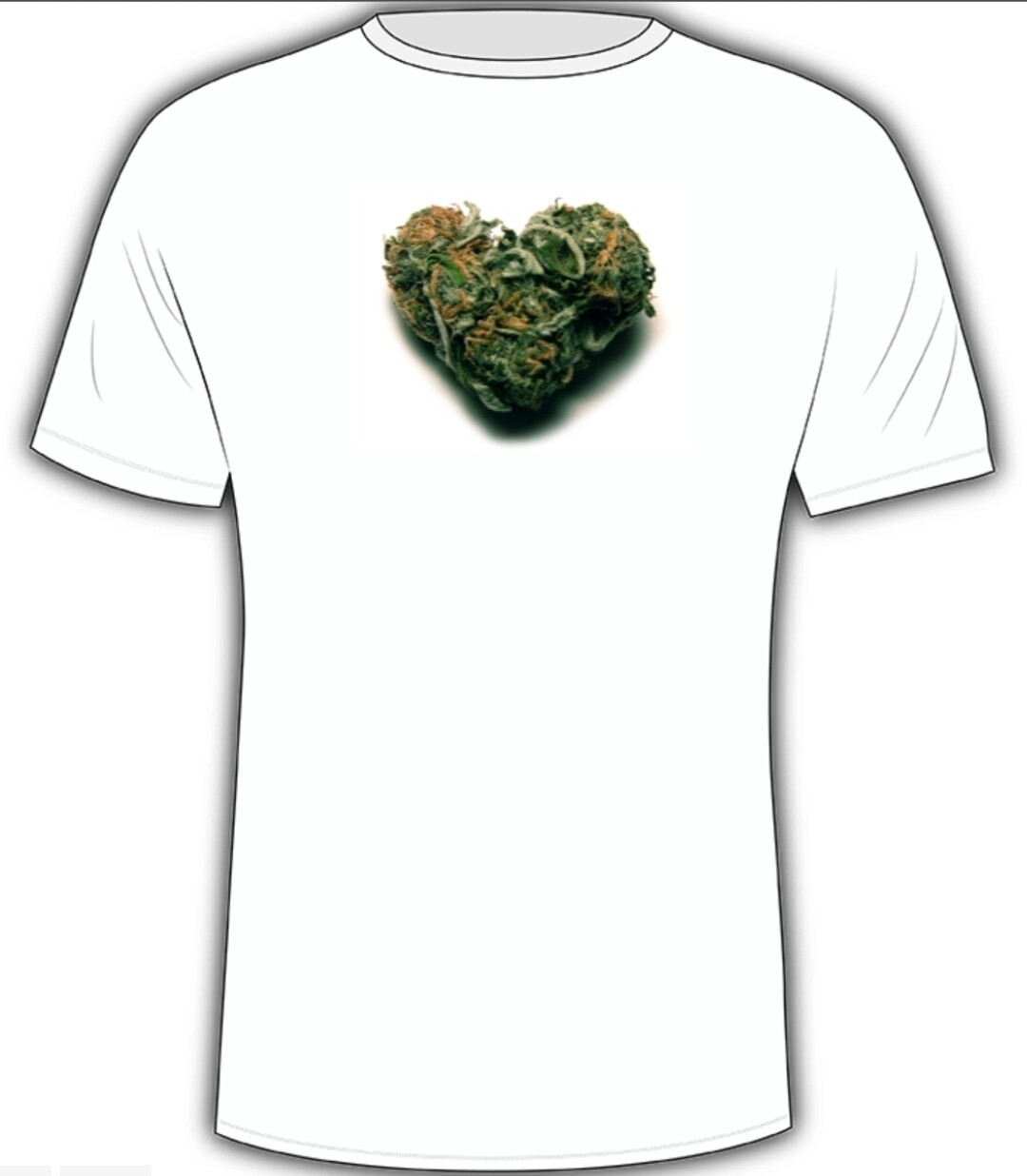 Heart 80/20 cotton poly blend slight faded look