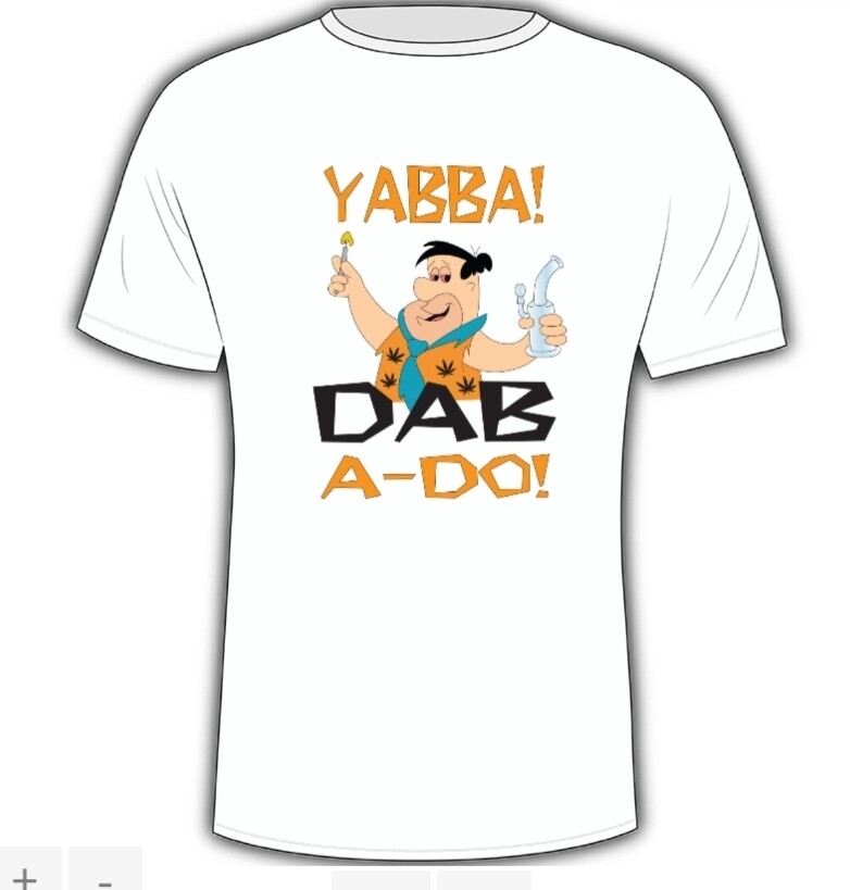 Yabba dabba do 100% polyester HD image no fade guarantee