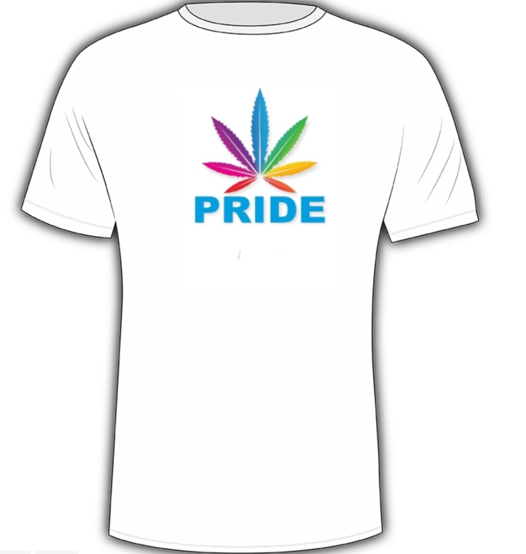 Pride 80/20 cotton poly blend slight faded look