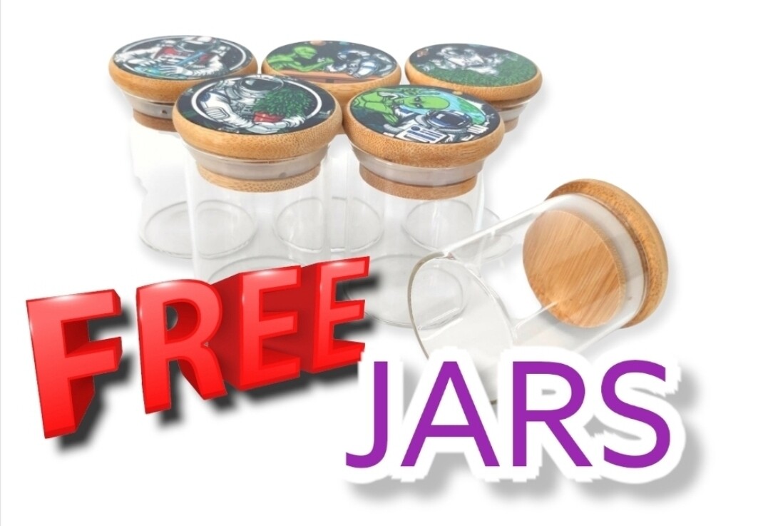 Free glass jar
