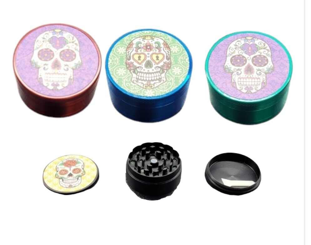Sugar Skull Grinder. Color varys on what we have available