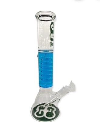 Bubbles glycerin glass water pipe asst colors