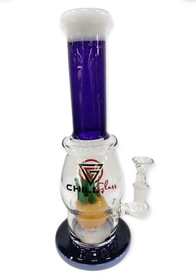 Chill glass water pipe with pineapple
