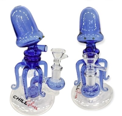 Chill octopus glass water pipe