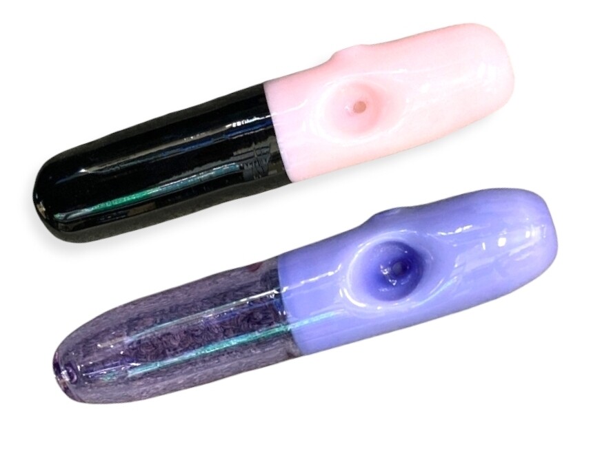 Pink And purple Pill Pipe