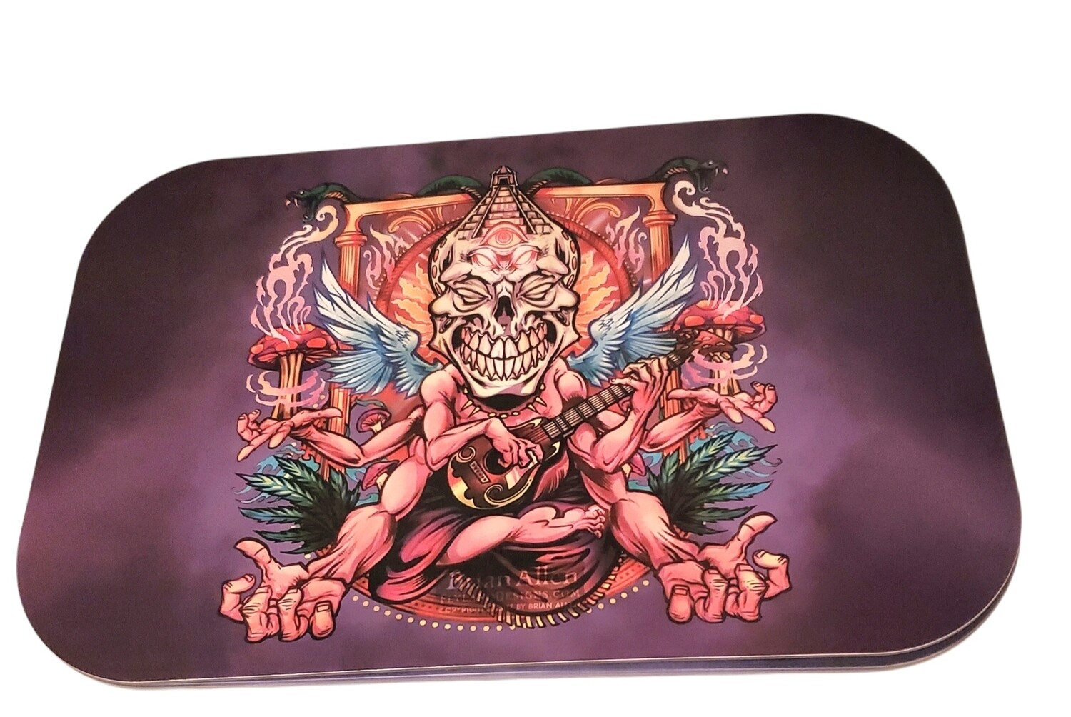 11x7 Skull Angel Magnetic Rolling Tray
