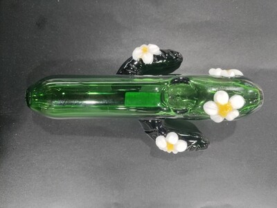 Cactus with flowers hand pipe