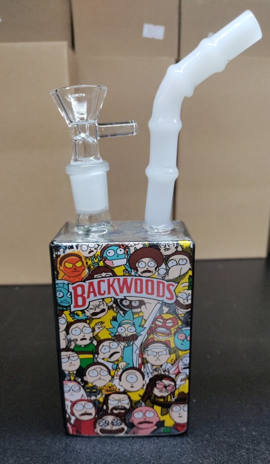 Backwoods Rick and Morty different faces juice box