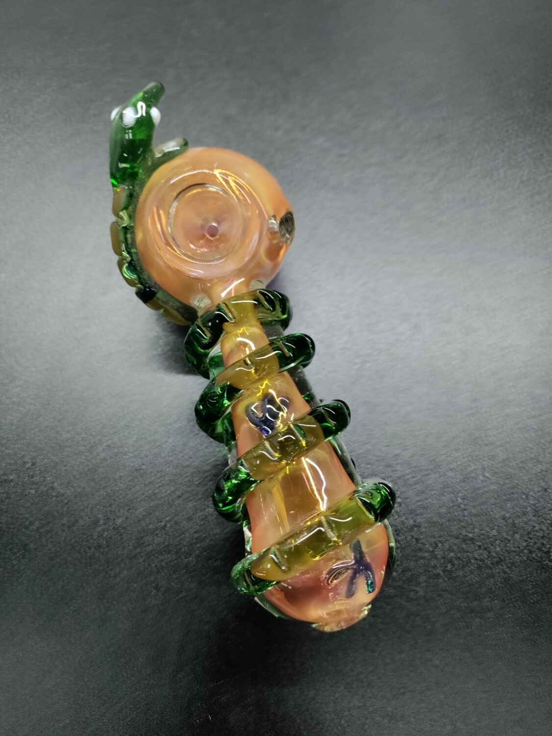 Snake Wrapped Glass Hand pipe