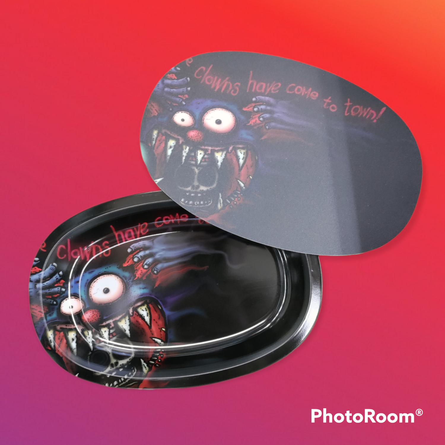 Clowns Have Come to Town! Metal Tray with Magnetic Lid