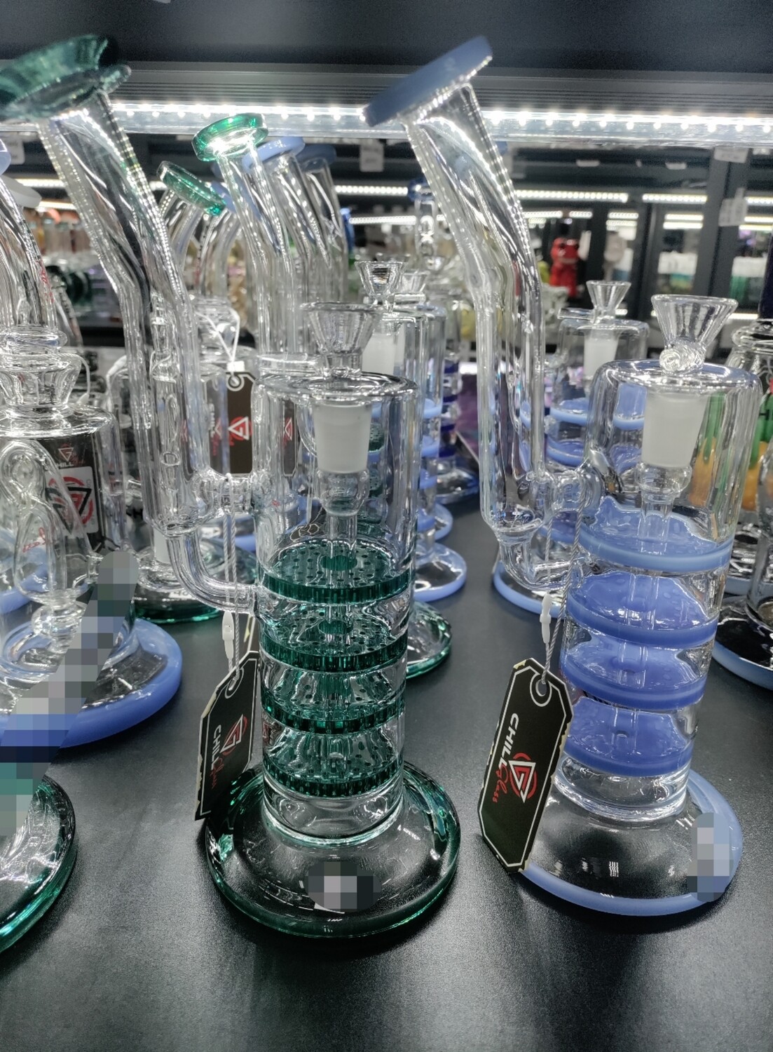 Chill Side Stem Honeycomb Perc Water Pipe