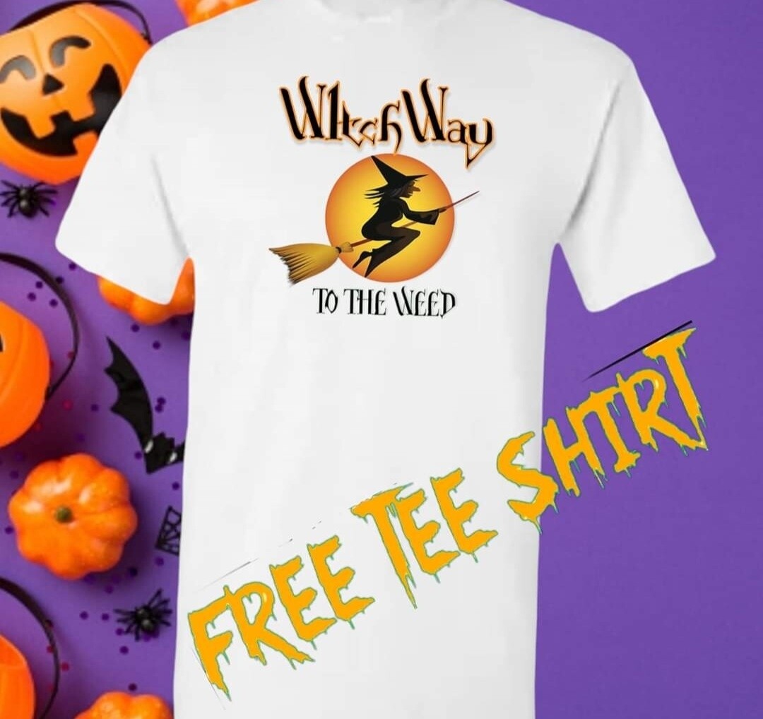 FREE tee Witch Way HALLOWEEN EDITION  
Only small to xl is free anything bigger  is a lil extra