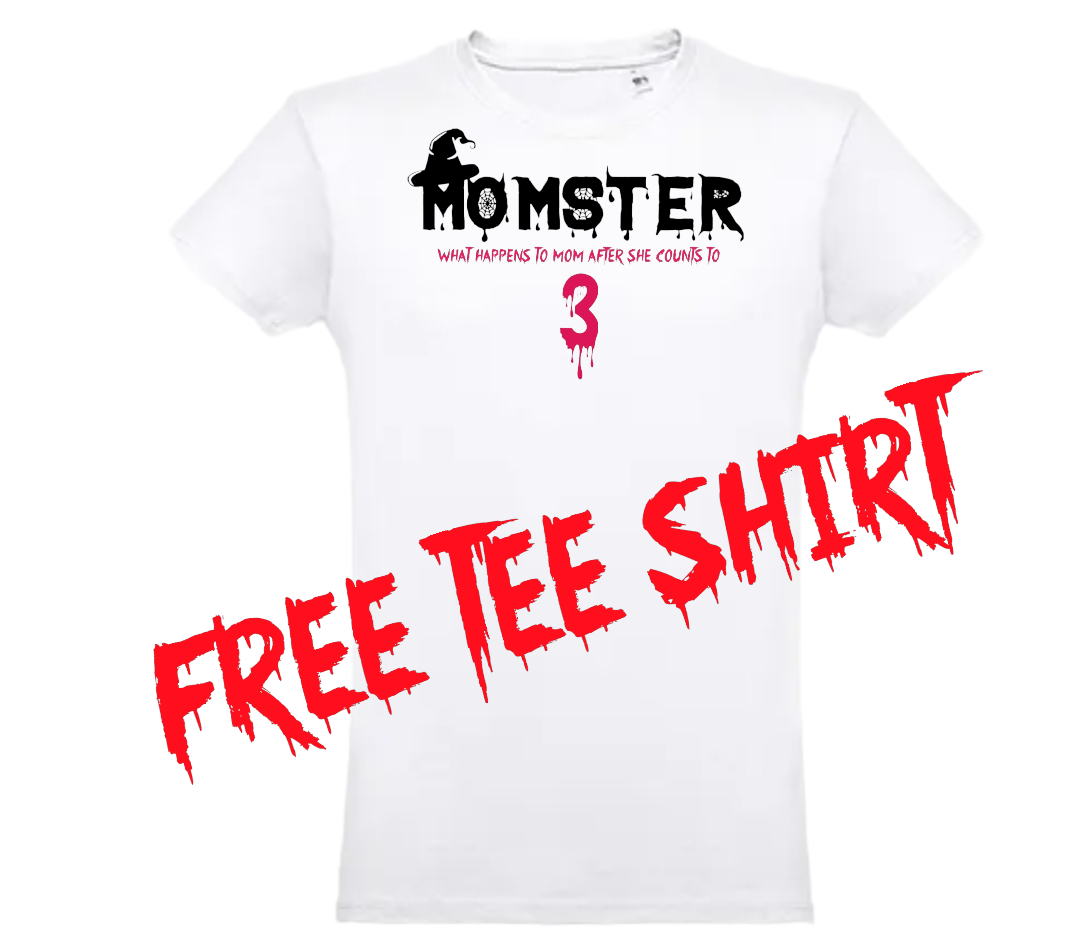 FREE tee Lets get  momster HALLOWEEN limited EDITION  
Only small to xl is free anything bigger  is a lil extra