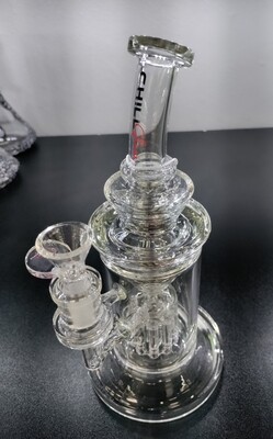 Chill Glass Classic Clear Water Pipe w/Tree Perc