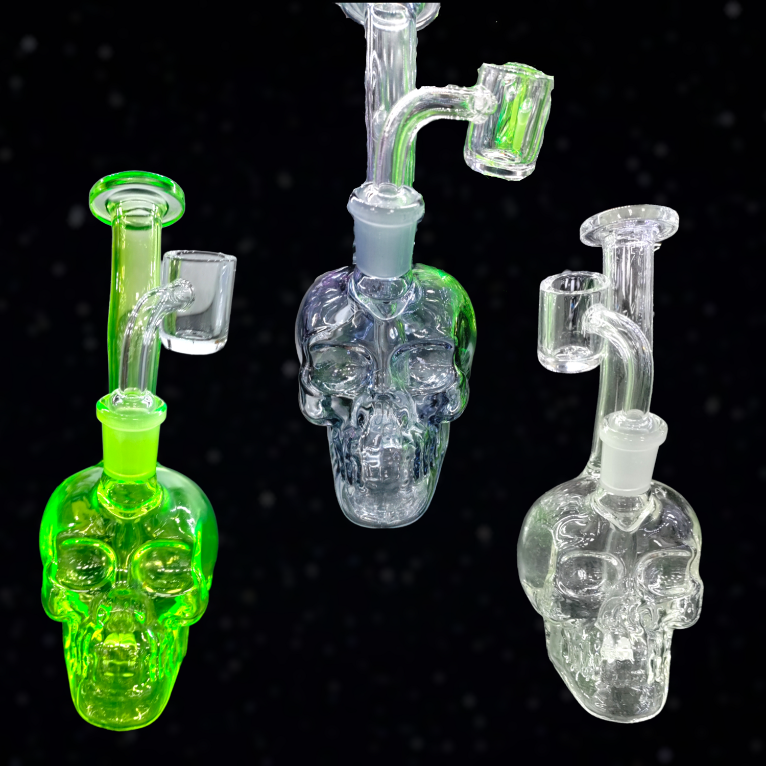 Small Glass Skull Oil rig/Water Pipe