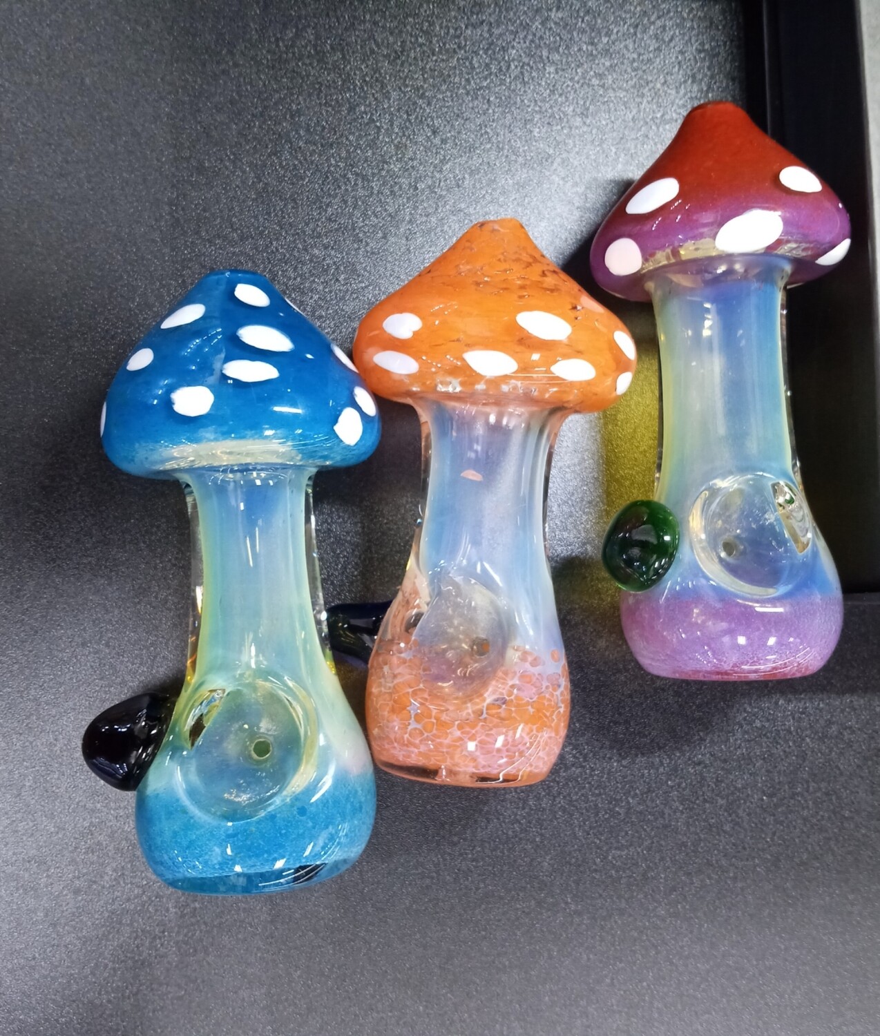 Glass Mushroom Hand Pipe