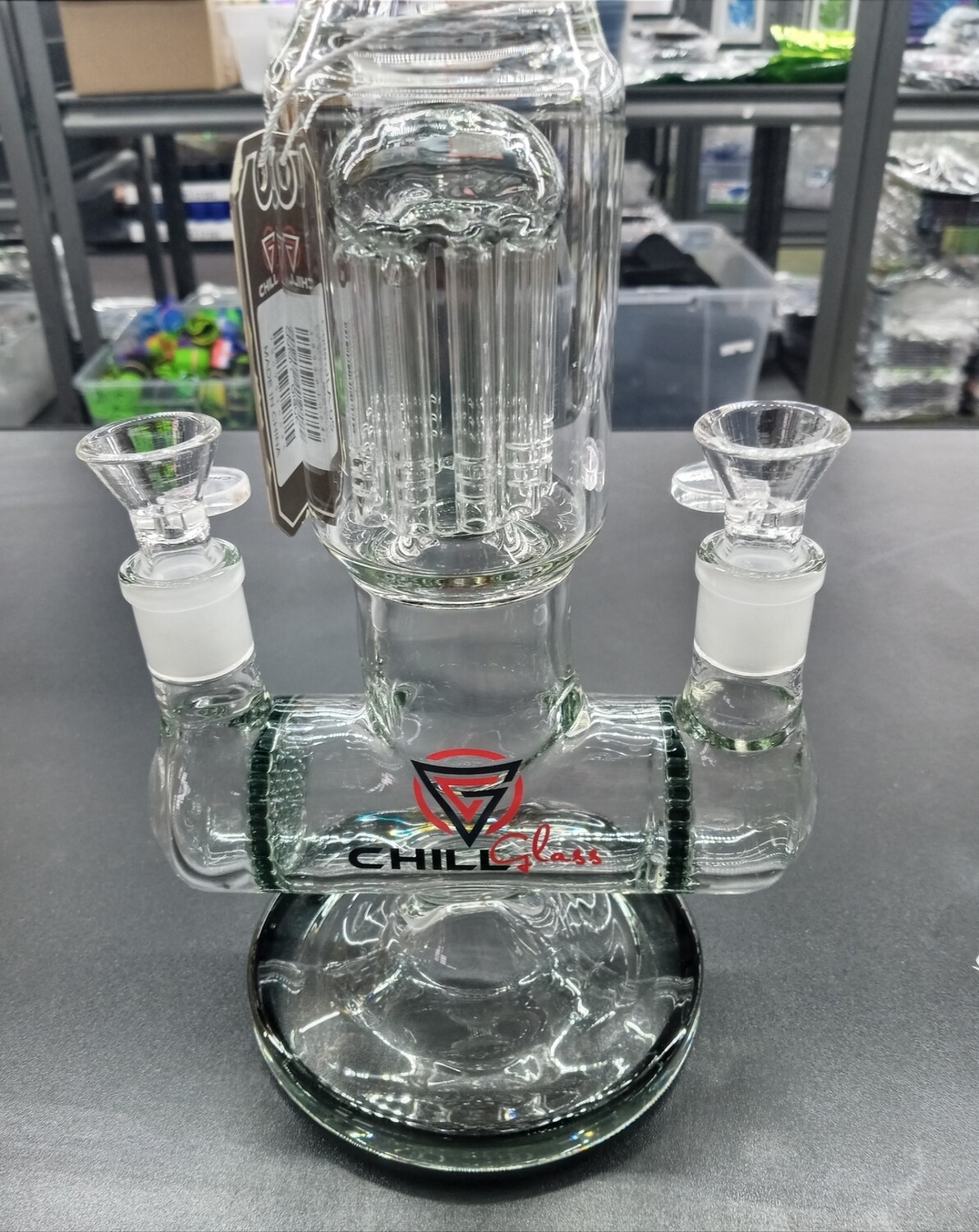 Chill Double Bowl Water Pipe with Tree Perc