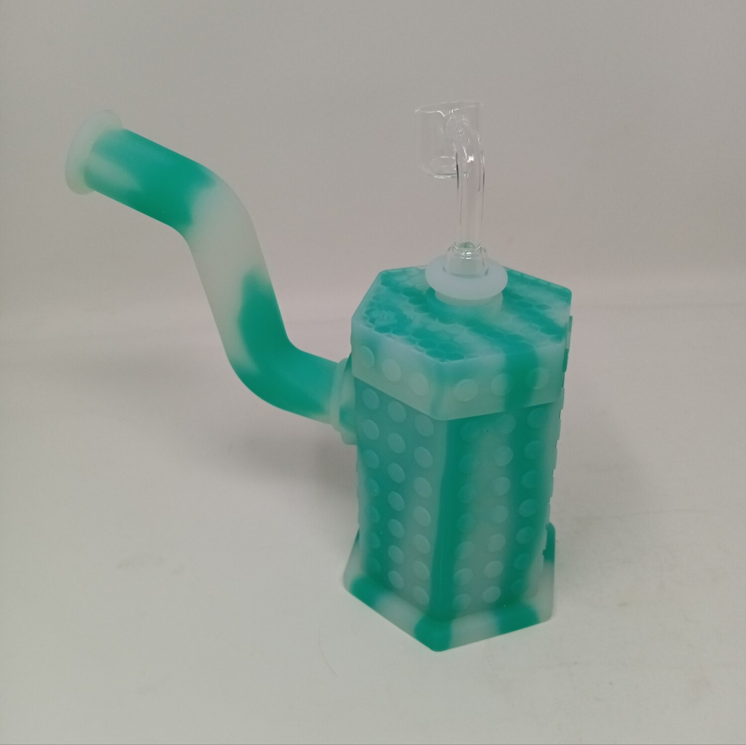 Hexagon Light-up Silicone Water Pipe/Oil Rig