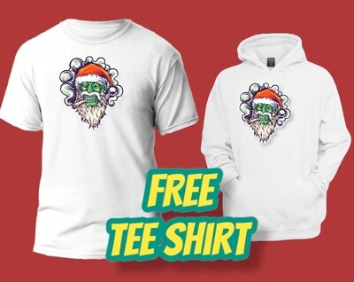 Free   santa zombie tee shirt