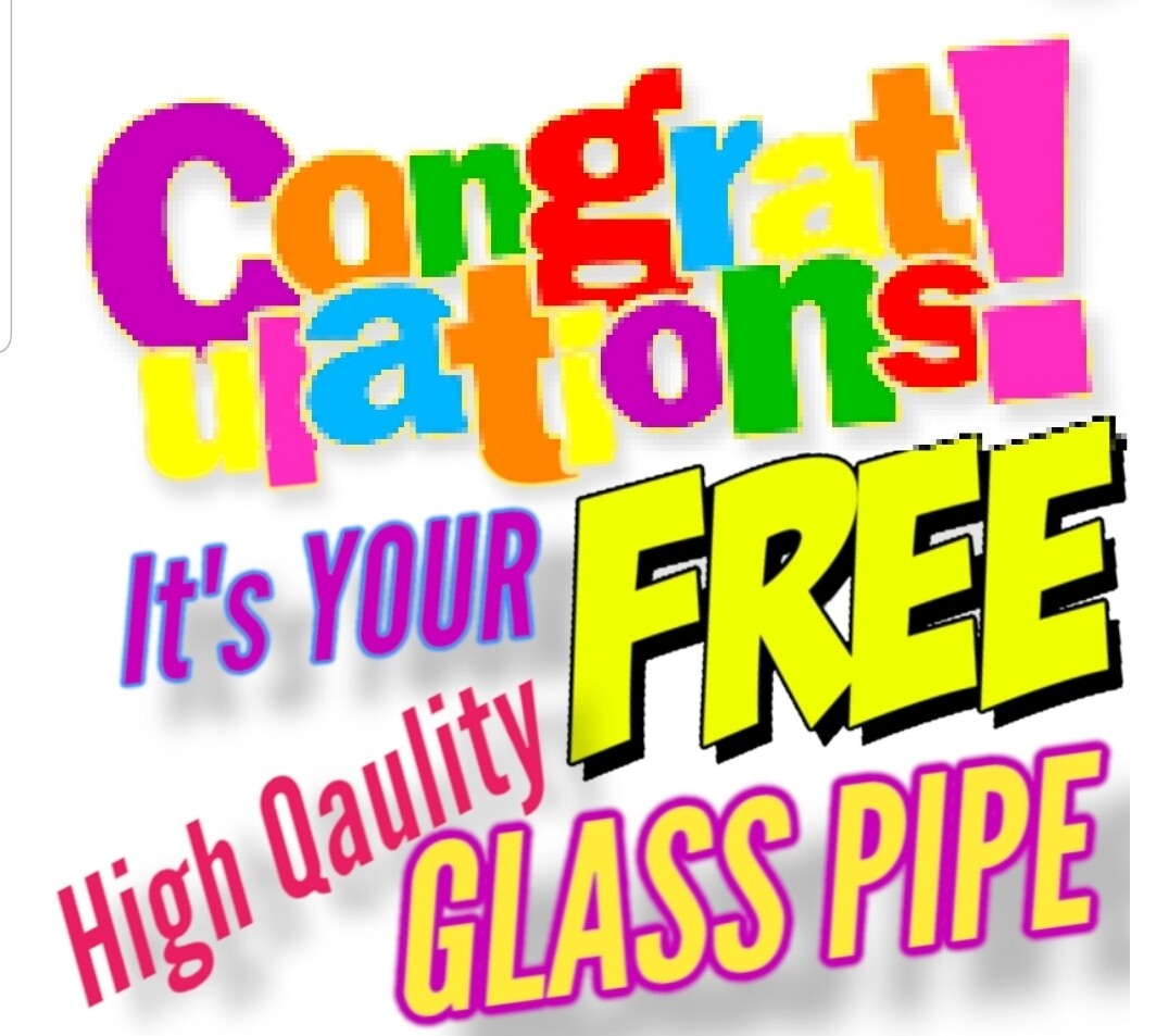 Congrats it's a Free  Hand made fumed High-quality glass pipe