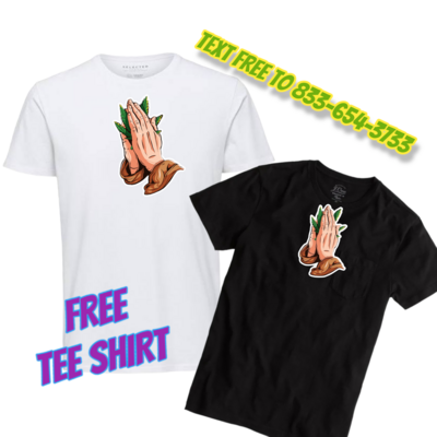 Free tee shirt   praying hands