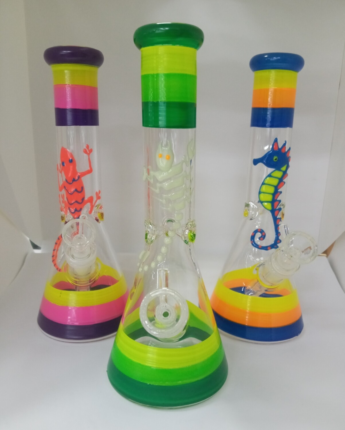 Multicolor Glow in the Dark Critter Water Pipe