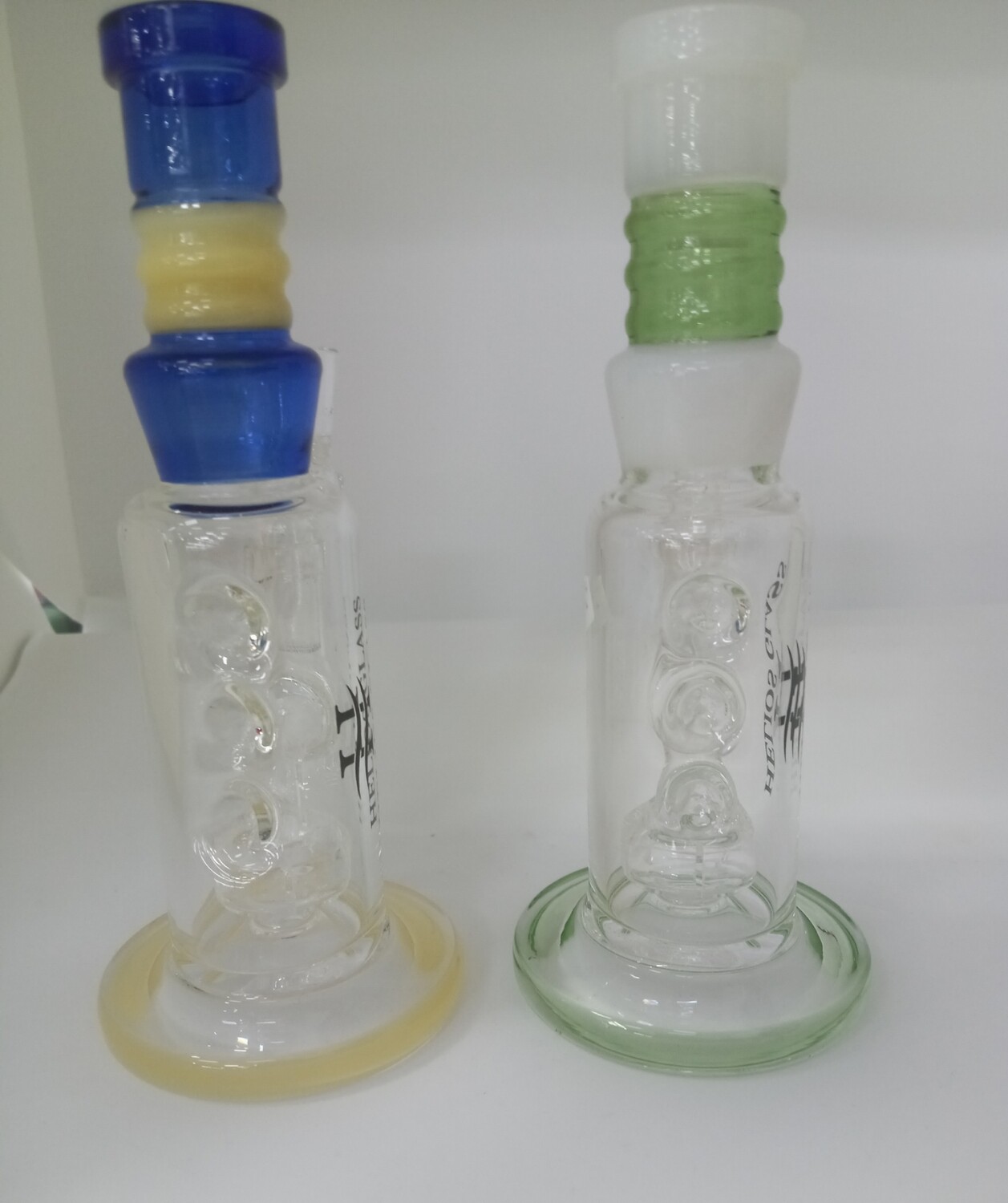 Helios Glass Small Ribbed Neck Water Pipe