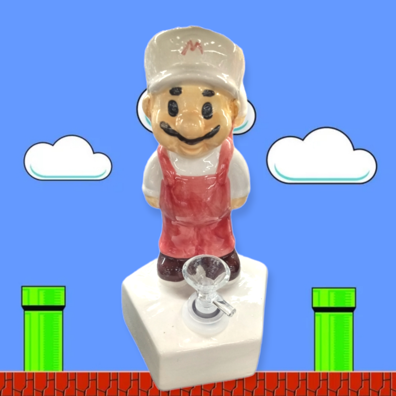 Ceramic Fire Suit Mario Water Pipe