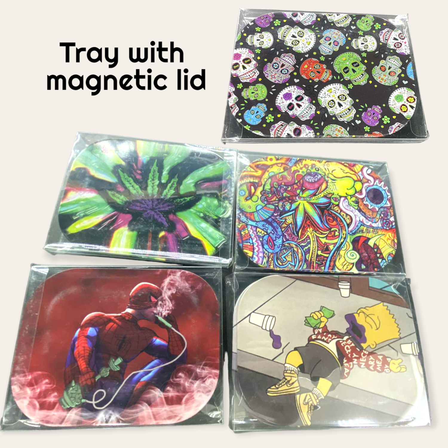 Trays with matching Magnetic Lids