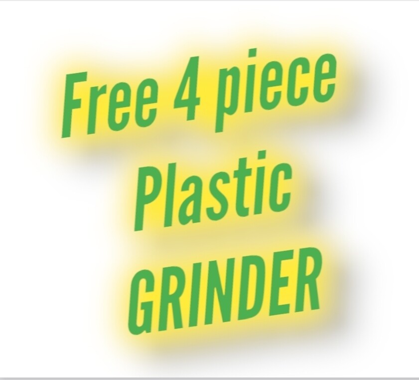 Congrats free 4 piece plastic grinder