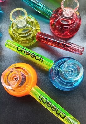 Cheech Glass Double Glycerin Multi Color Hand Pipe