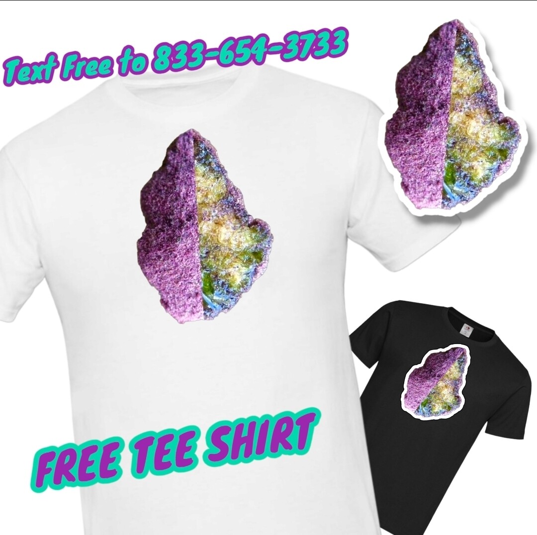 free purple moon rock tee shirt